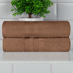 Ultra-Soft Cotton Solid Medium Weight Absorbent Bath Towel Set of 2 - Towel Set by Superior Brand
