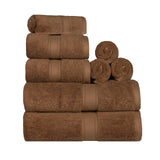 Madison Egyptian Cotton Plush Heavyweight 8 Piece Towel Set - Egyptian Cotton Towel Set by Superior Brand