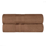 Ultra-Soft Cotton Solid Medium Weight Absorbent Bath Towel Set of 2 - Towel Set by Superior Brand