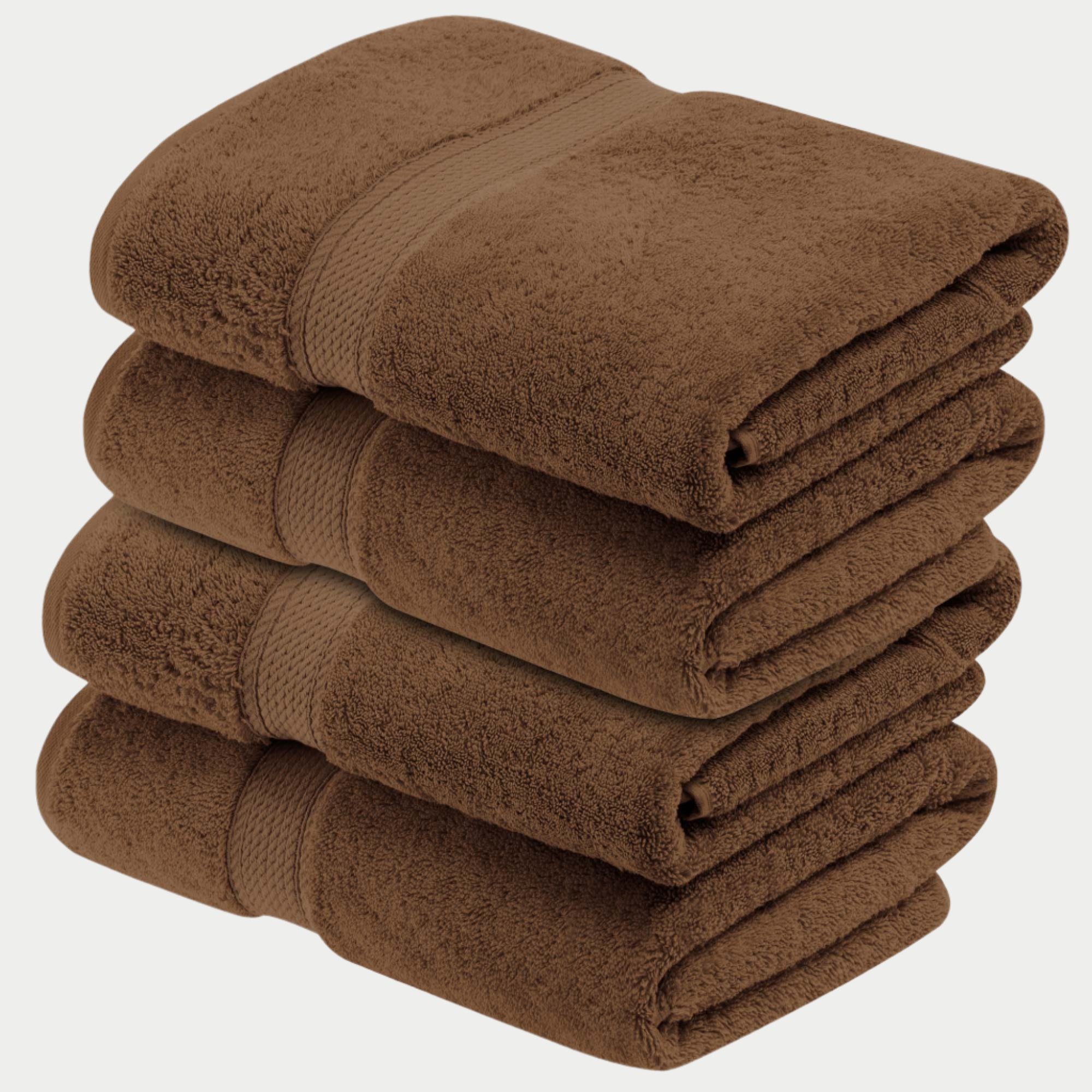 Egyptian Cotton Bath Towel Set 4-Piece - Madison - Egyptian Cotton Bath Towel by Superior Brand