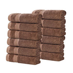 Egyptian Giza Cotton Plush Soft Towel Set 12 Piece - Egyptian Cotton Towel Set by Superior Brand