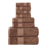 Egyptian Giza Cotton Plush Soft Towel Set 8 Piece - Egyptian Cotton Towel Set by Superior Brand