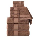 Niles Egyptian Giza Cotton Plush Towel Set 9-Piece - Egyptian Cotton Towel Set by Superior Brand