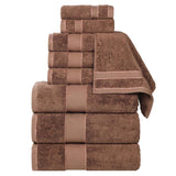 Niles Egyptian Giza Cotton Plush Towel Set 9-Piece - Egyptian Cotton Towel Set by Superior Brand