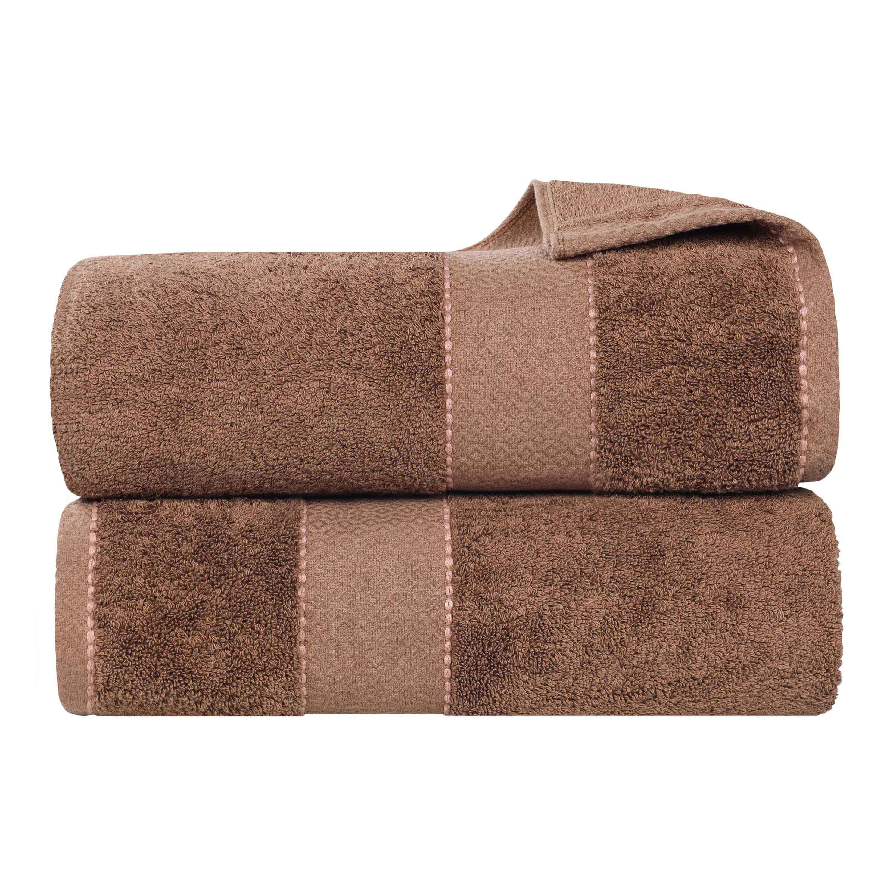 Niles Egyptian Giza Cotton Plush Thick Absorbent Bath Sheet Set of 2 - Bath Sheet by Superior Brand