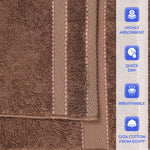 Egyptian Giza Cotton Plush Soft Towel Set 8 Piece - Egyptian Cotton Towel Set by Superior Brand