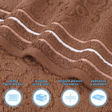 Sadie Zero Twist Cotton Solid and Jacquard Floral 12 Piece Towel Set - Towel Set by Superior Brand