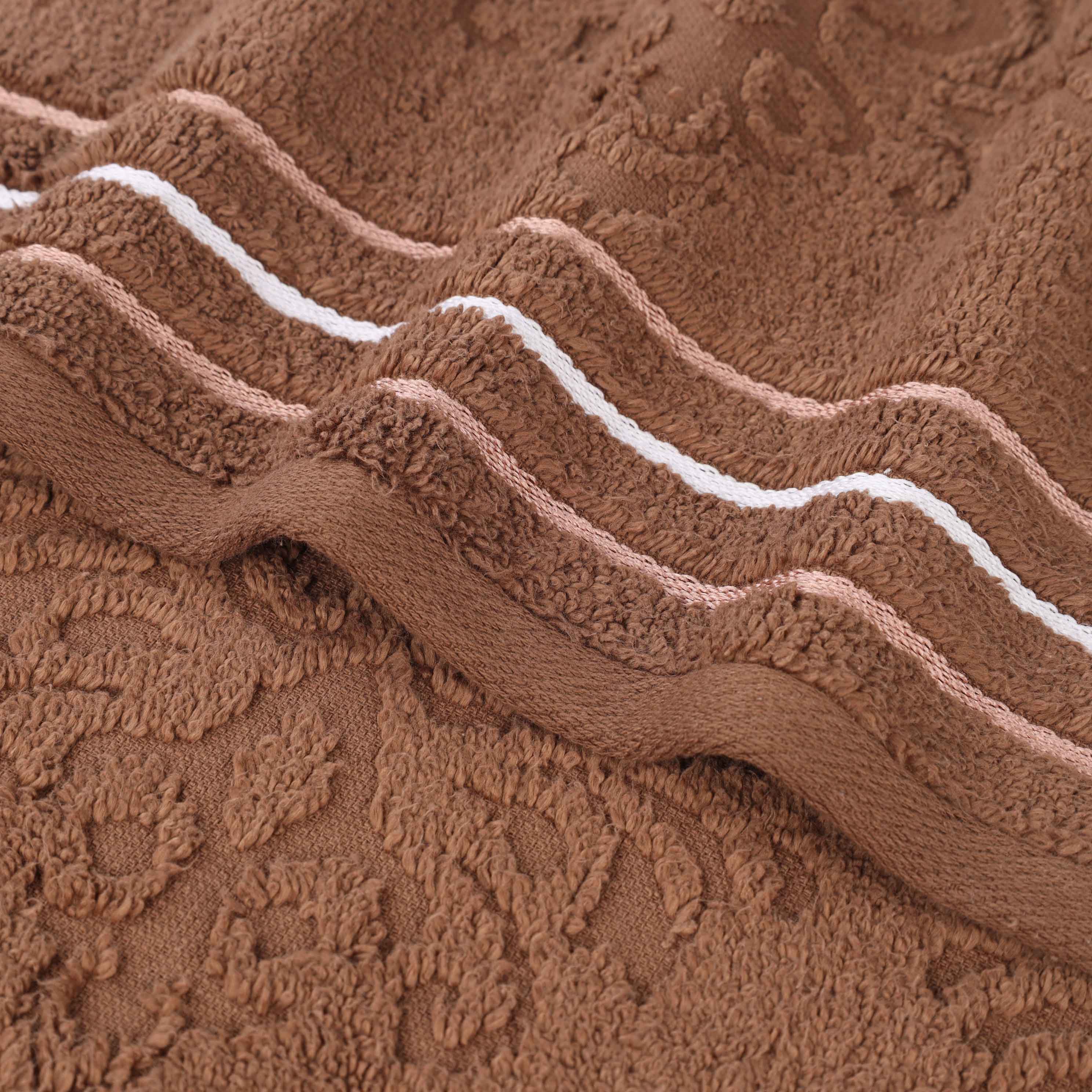 Sadie Zero Twist Cotton Solid and Jacquard Floral 12 Piece Towel Set - Towel Set by Superior Brand