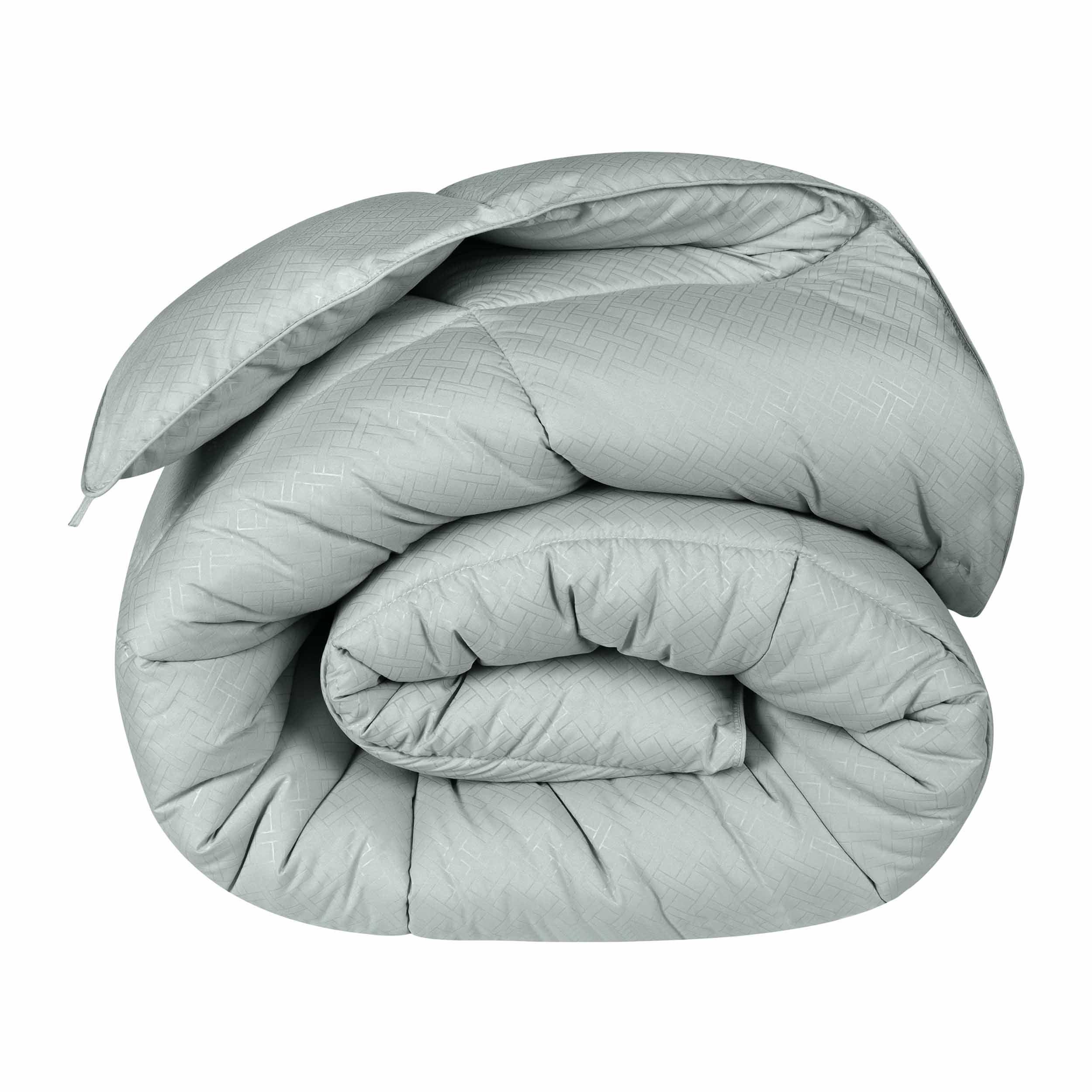 Monochrome Basketweave Plush Microfiber Down Alternative Comforter - Comforter by Superior Brand