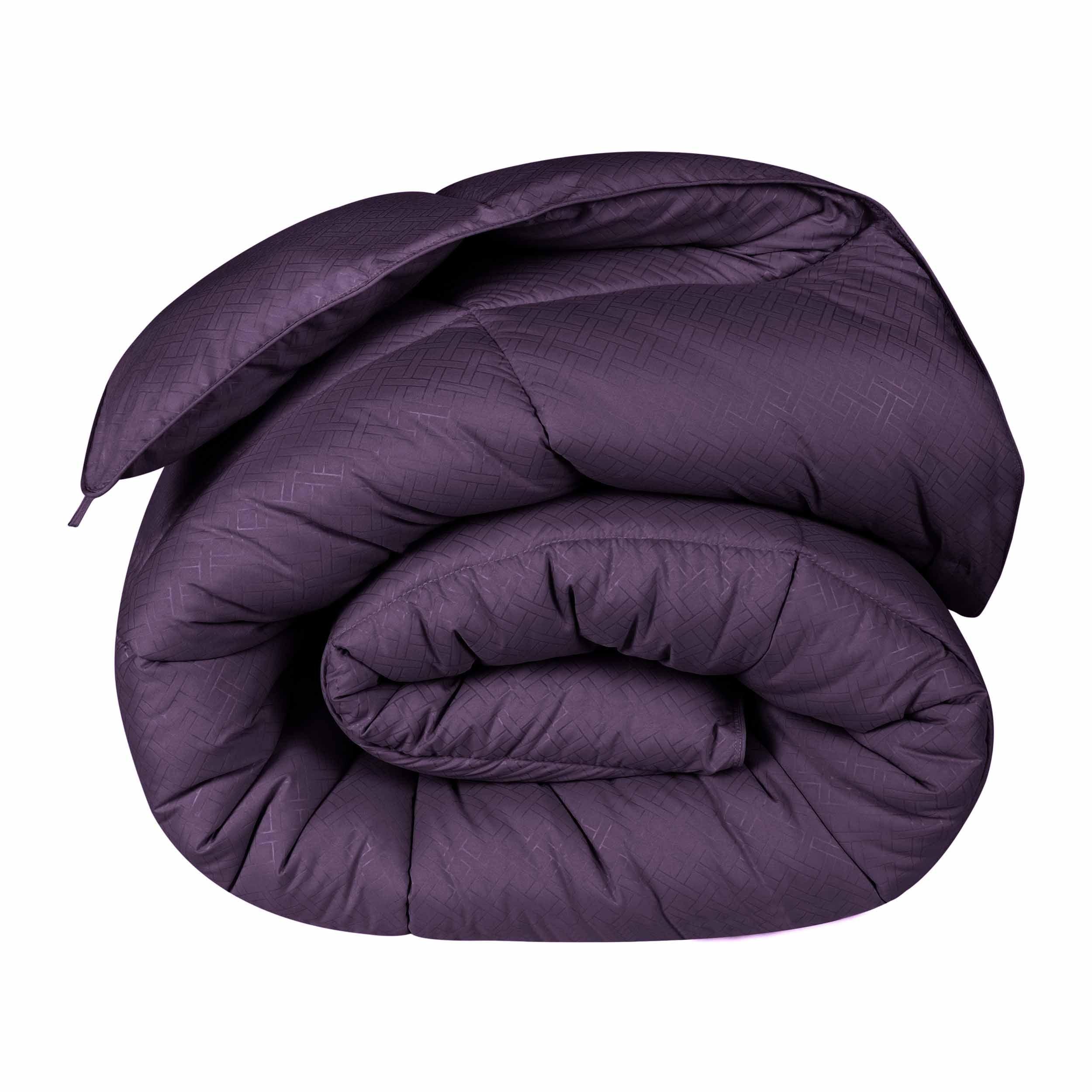 Monochrome Basketweave Plush Microfiber Down Alternative Comforter - Comforter by Superior Brand