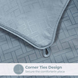 Monochrome Basketweave Plush Microfiber Down Alternative Comforter - Comforter by Superior Brand