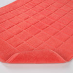 Nora Cotton Solid Absorbent Thick Checkered Washable Bath Mat Set of 2 - Bath Mats by Superior Brand