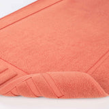 Leo Cotton Solid Modern Absorbent Heavy Washable Bath Mat Set of 2 - Bath Mats by Superior Brand