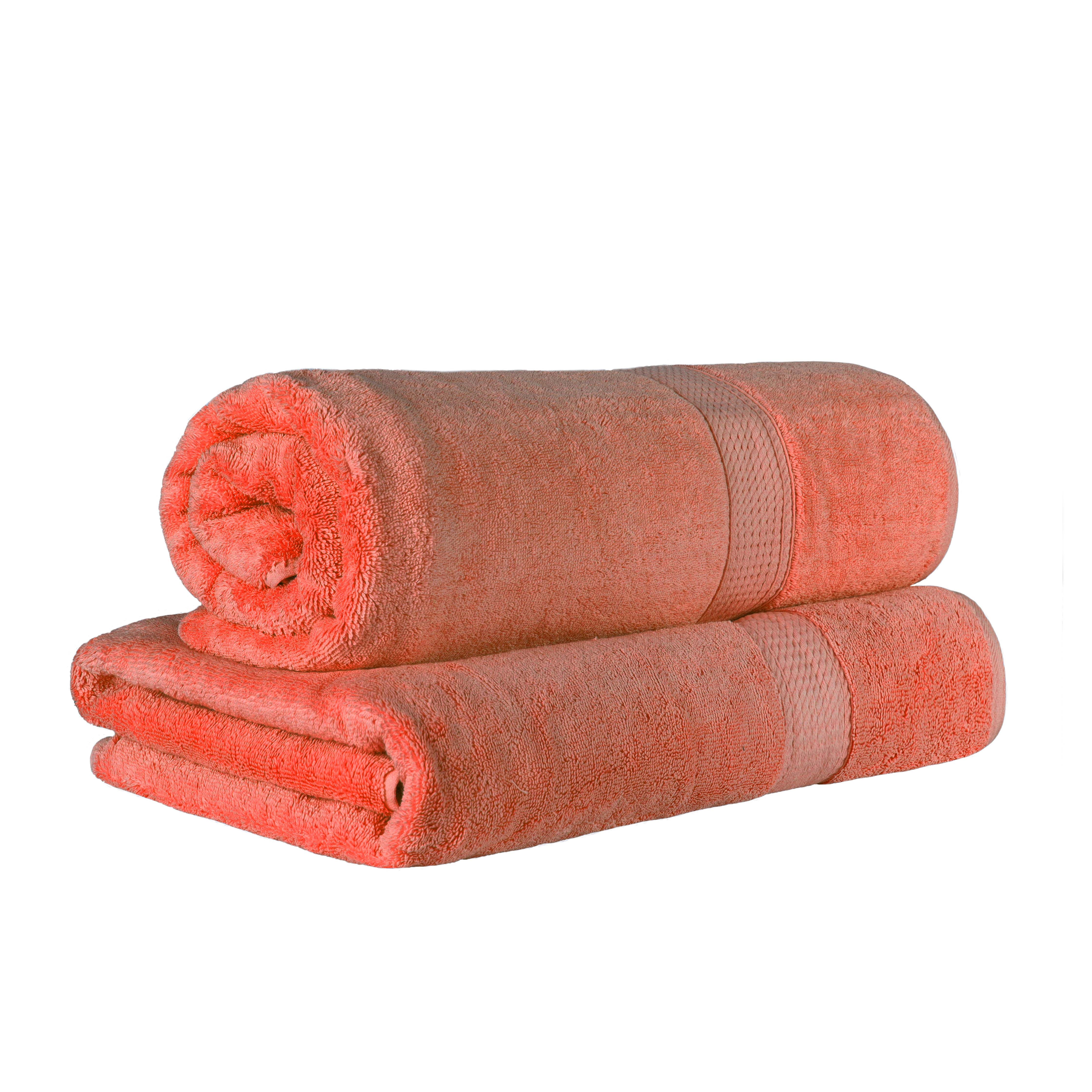 Egyptian Cotton Bath Towels - Plush Bath Sheet Set of 2 - Egyptian Cotton Bath Sheet by Superior Brand