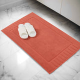Leo Cotton Solid Modern Absorbent Heavy Washable Bath Mat Set of 2 - Bath Mats by Superior Brand