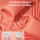 1200 Thread Count Cotton Rich Bed Sheet Set Solid Deep Pocket - Sheet Set by Superior Brand