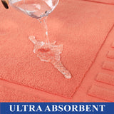 Leo Cotton Solid Modern Absorbent Heavy Washable Bath Mat Set of 2 - Bath Mats by Superior Brand