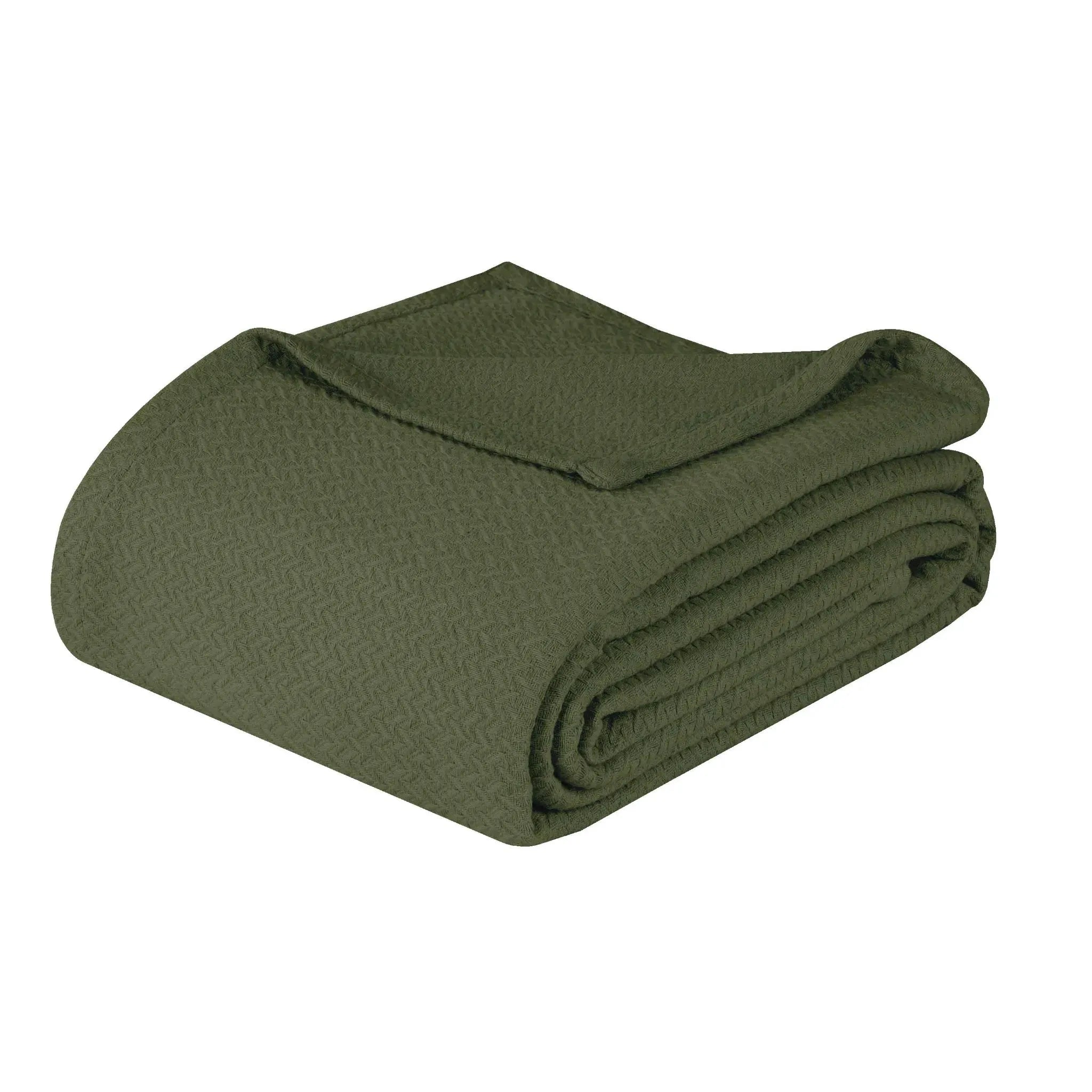 Nobel Cotton Textured Jacquard Chevron Lightweight Woven Blanket - Blanket by Superior Brand