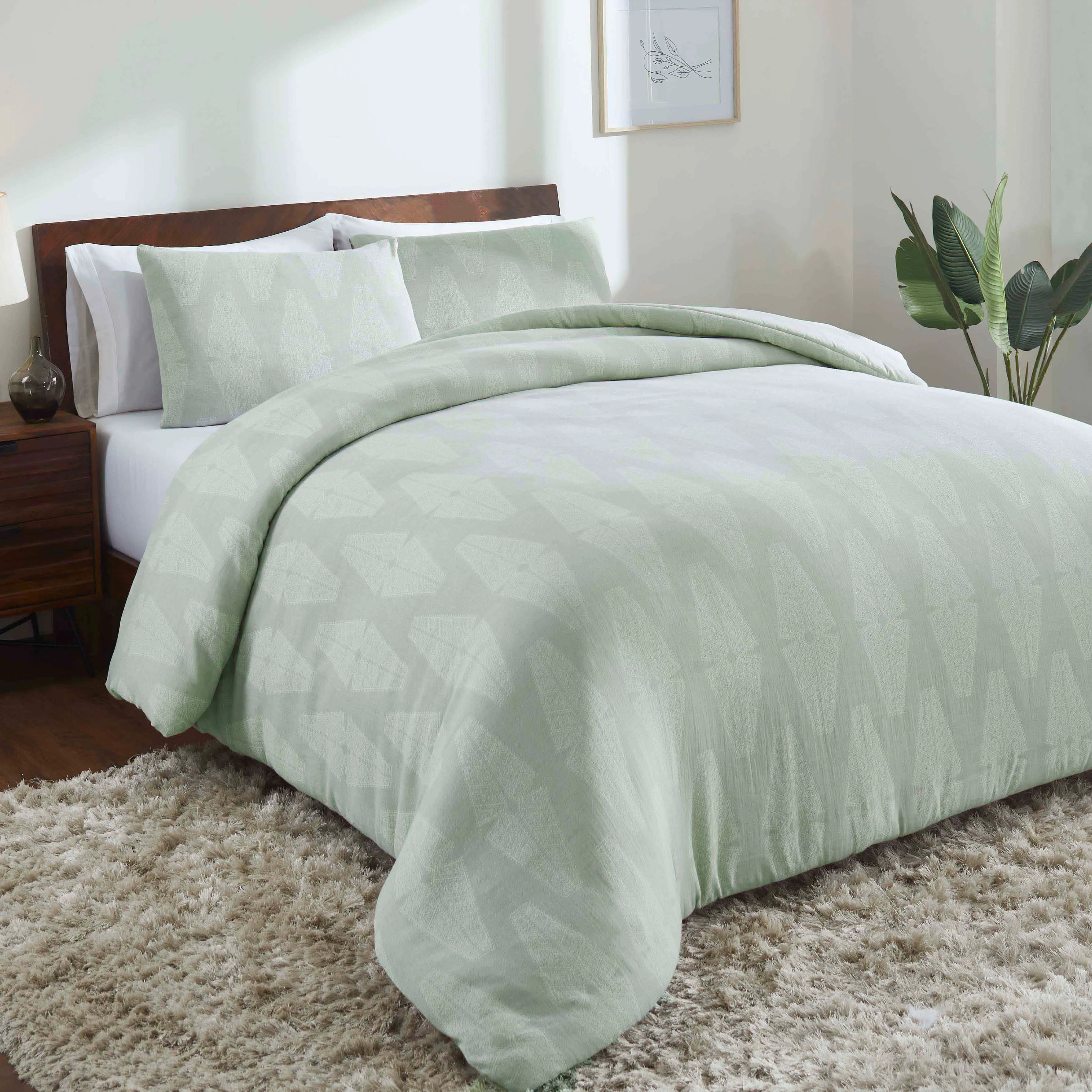 Manali Cotton All Season Bedding Diamond Lattice Woven Comforter Set - Comforter Set by Superior Brand