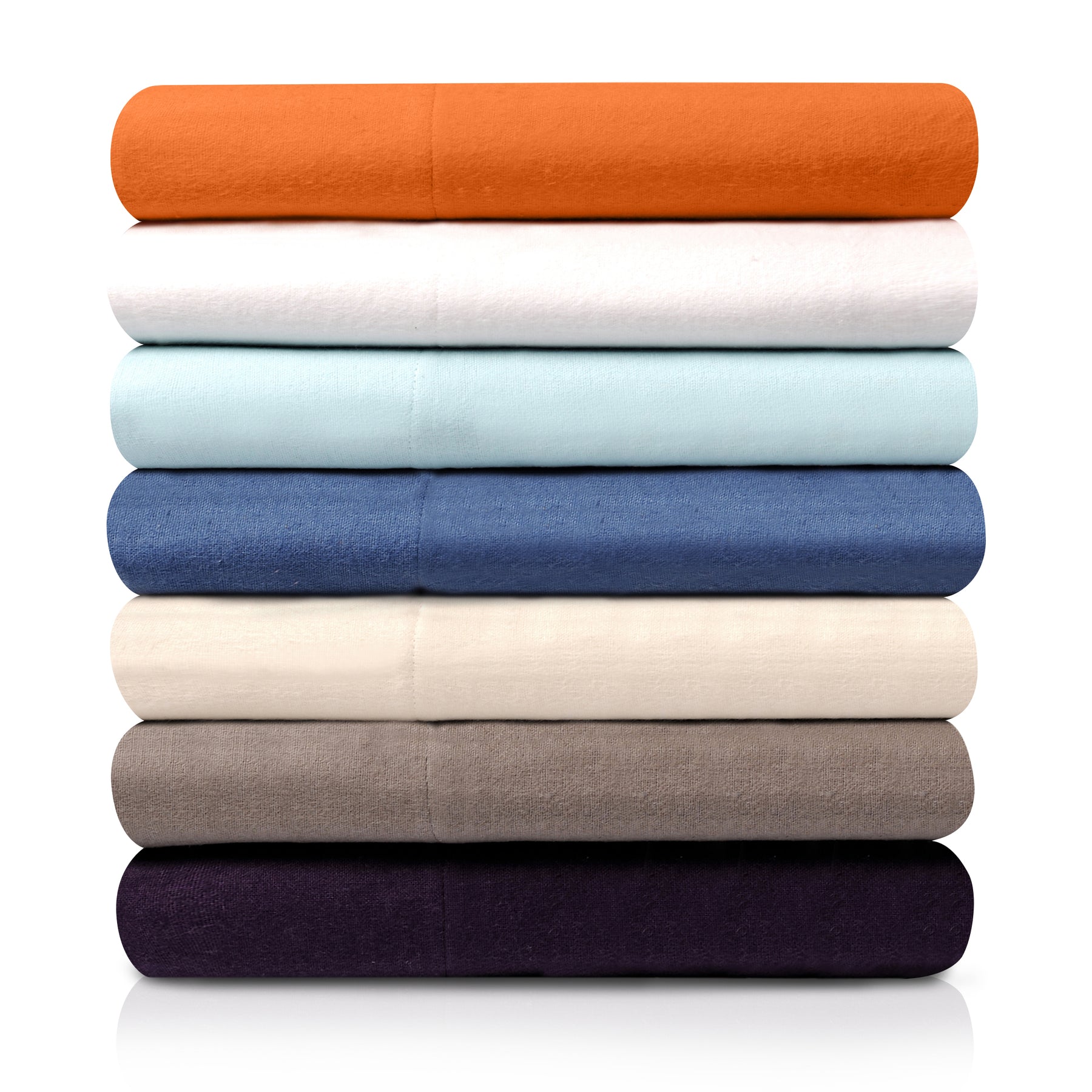 Superior Flannel Cotton Solid Modern Luxury Duvet Cover Set - White