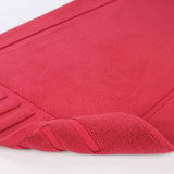 Leo Cotton Solid Modern Absorbent Heavy Washable Bath Mat Set of 2 - Bath Mats by Superior Brand