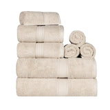 Madison Egyptian Cotton Plush Heavyweight 8 Piece Towel Set - Egyptian Cotton Towel Set by Superior Brand