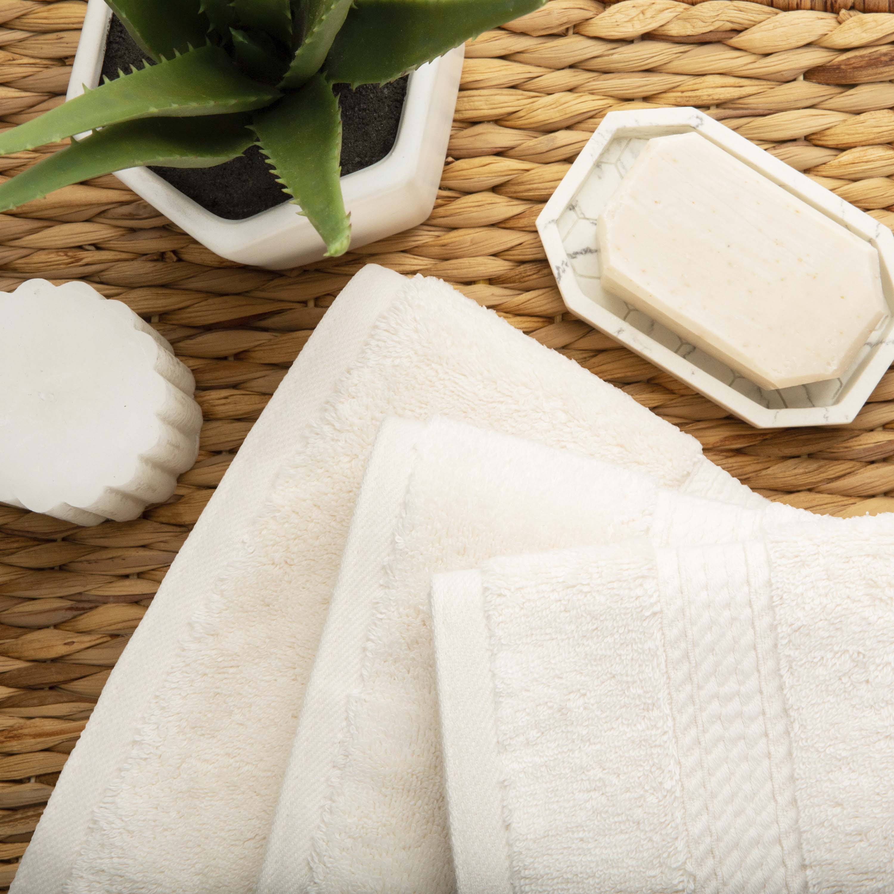 Egyptian Cotton Madison Plush Towel Set 3 Piece - Egyptian Cotton Towel Set by Superior Brand