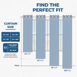 Linen Washable Room Darkening Blackout Curtains, Set of 2 - Blackout Curtains by Superior Brand