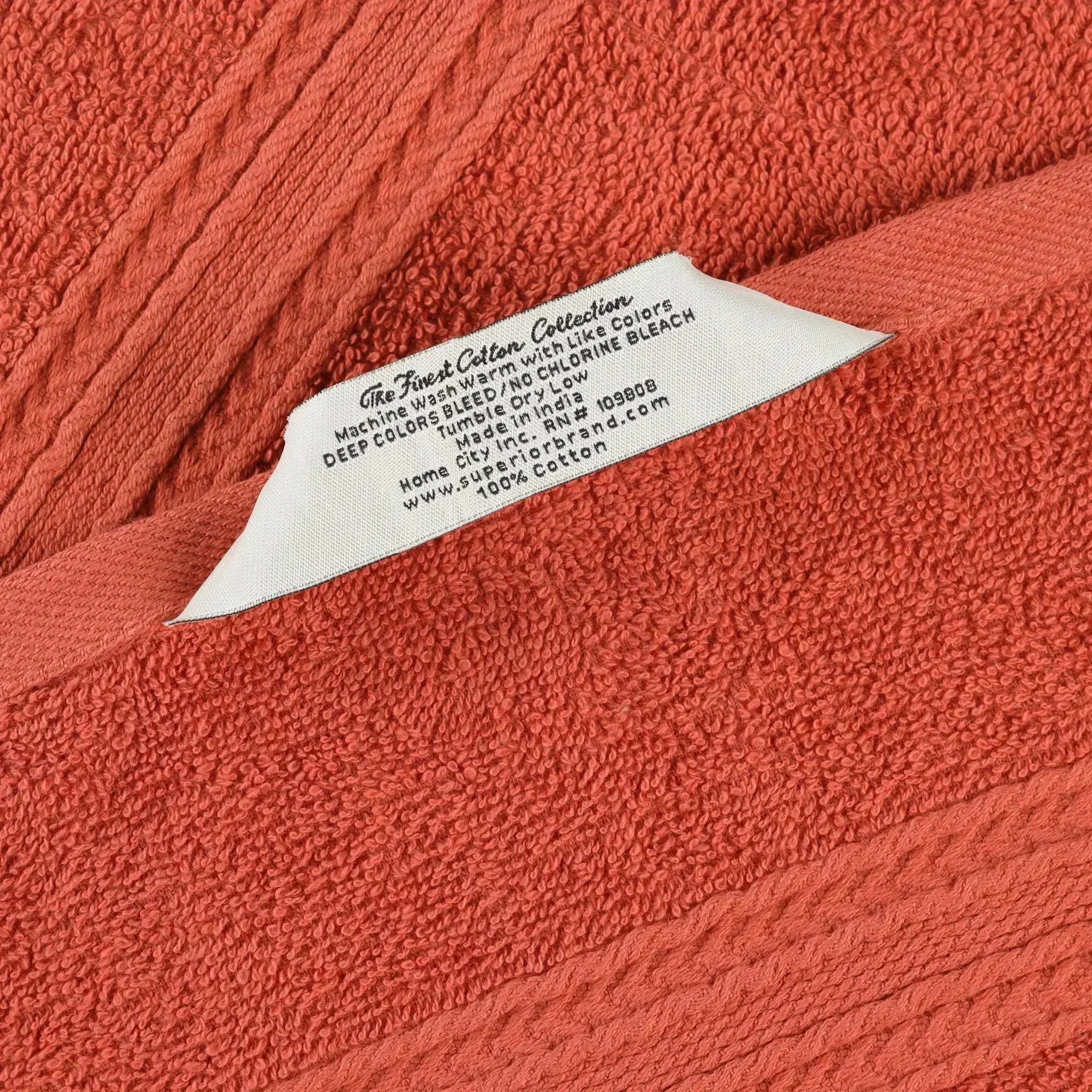 Eco-Friendly Ringspun Cotton Towel Set 8-Piece - Towel Set by Superior Brand