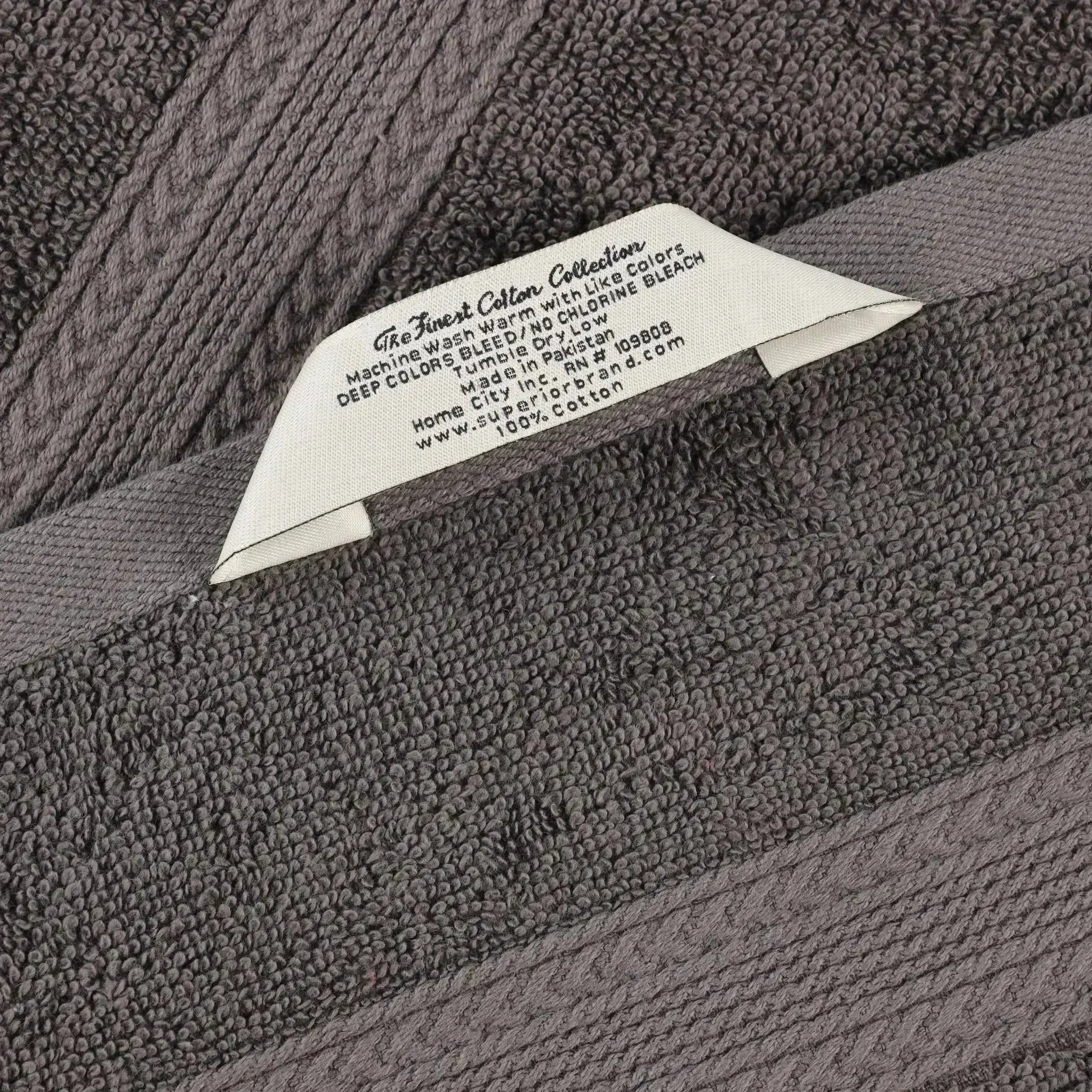 Eco-Friendly Ringspun Cotton Towel Set 8-Piece - Towel Set by Superior Brand