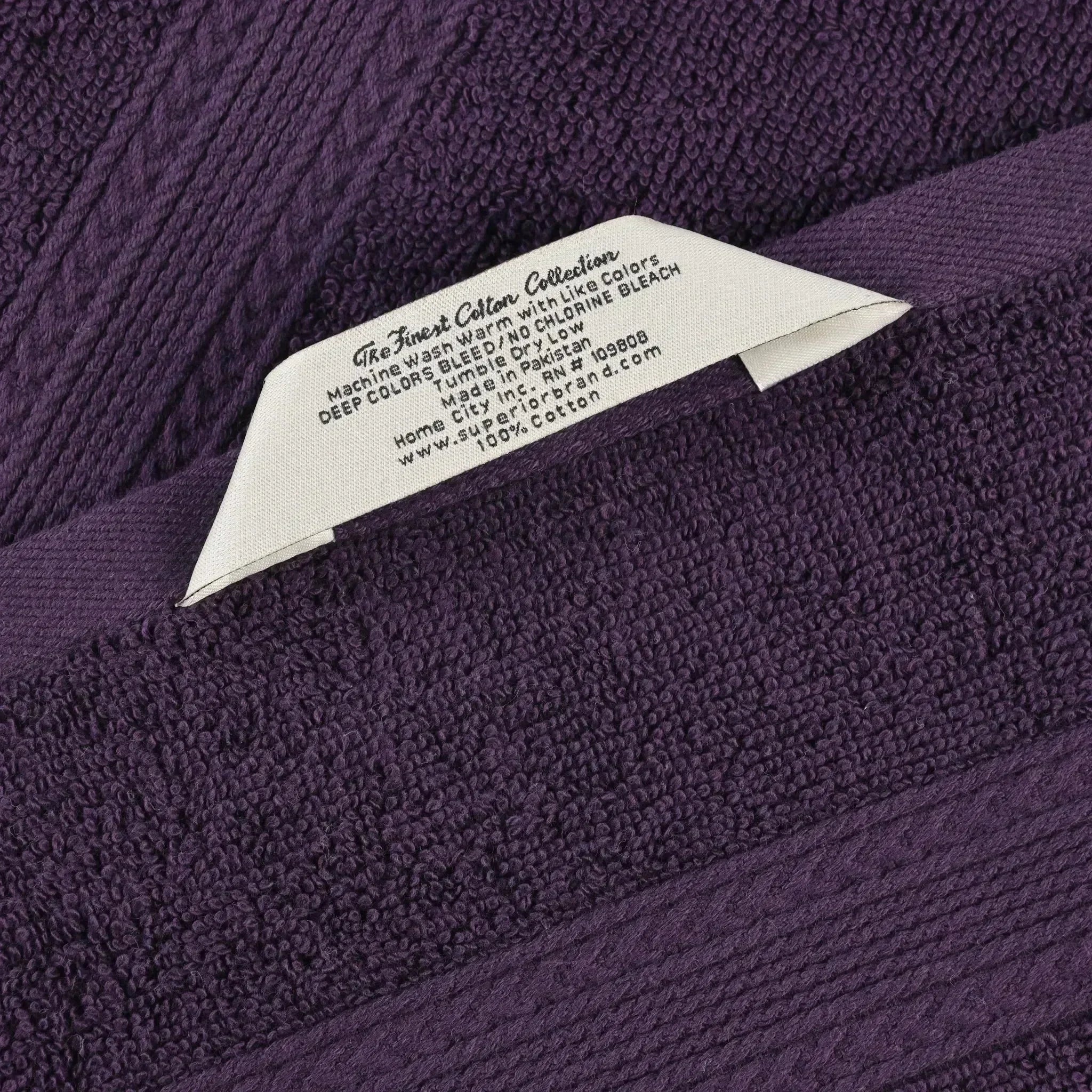 Eco-Friendly Ringspun Cotton Towel Set 8-Piece - Towel Set by Superior Brand