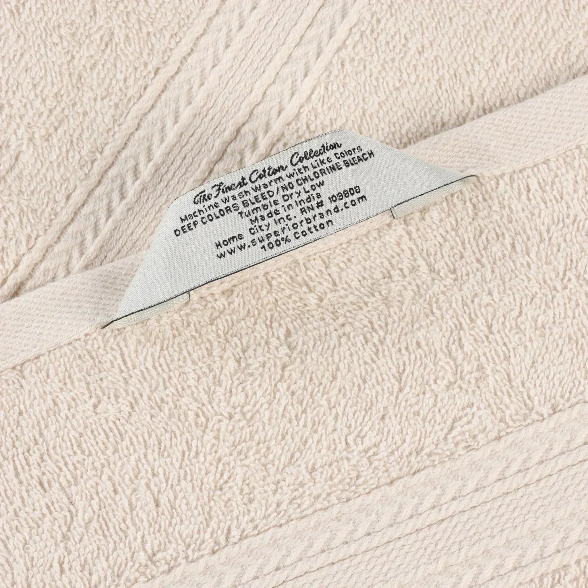 Eco-Friendly Ringspun Cotton Towel Set 8-Piece - Towel Set by Superior Brand