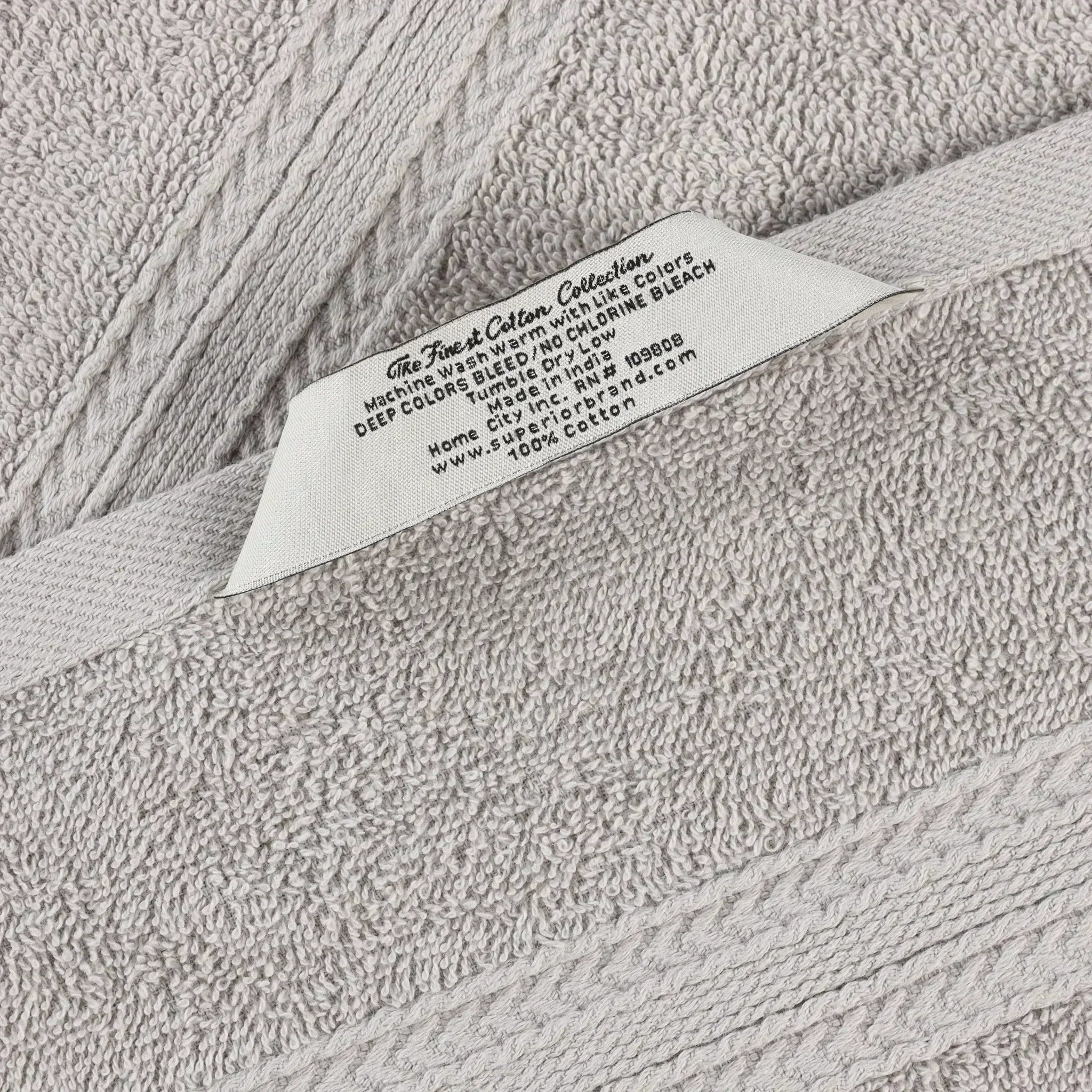 Eco-Friendly Ringspun Cotton Towel Set 8-Piece - Towel Set by Superior Brand