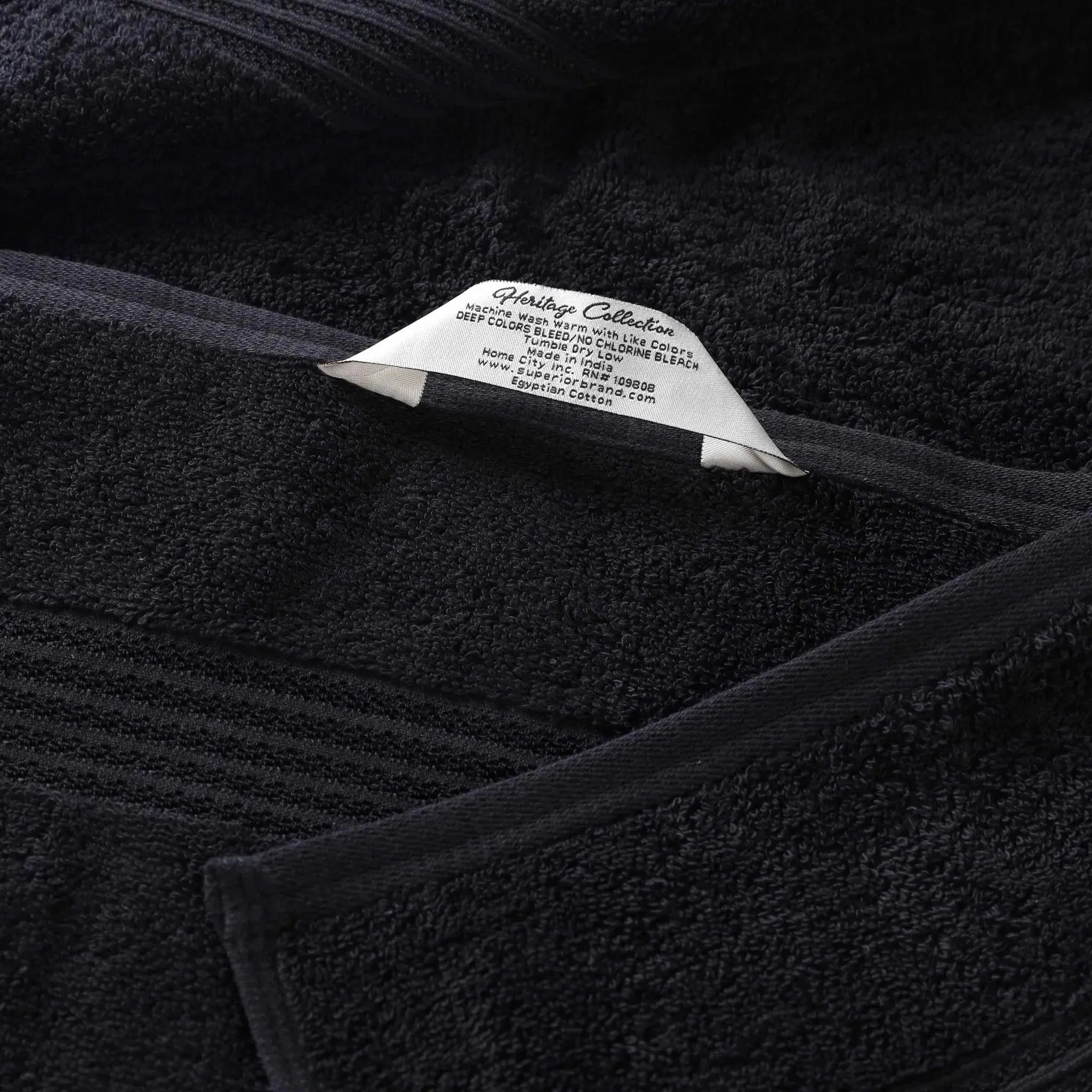 Egyptian Cotton Heritage Plush Towel Set 3 Piece - Egyptian Cotton Towel Set by Superior Brand