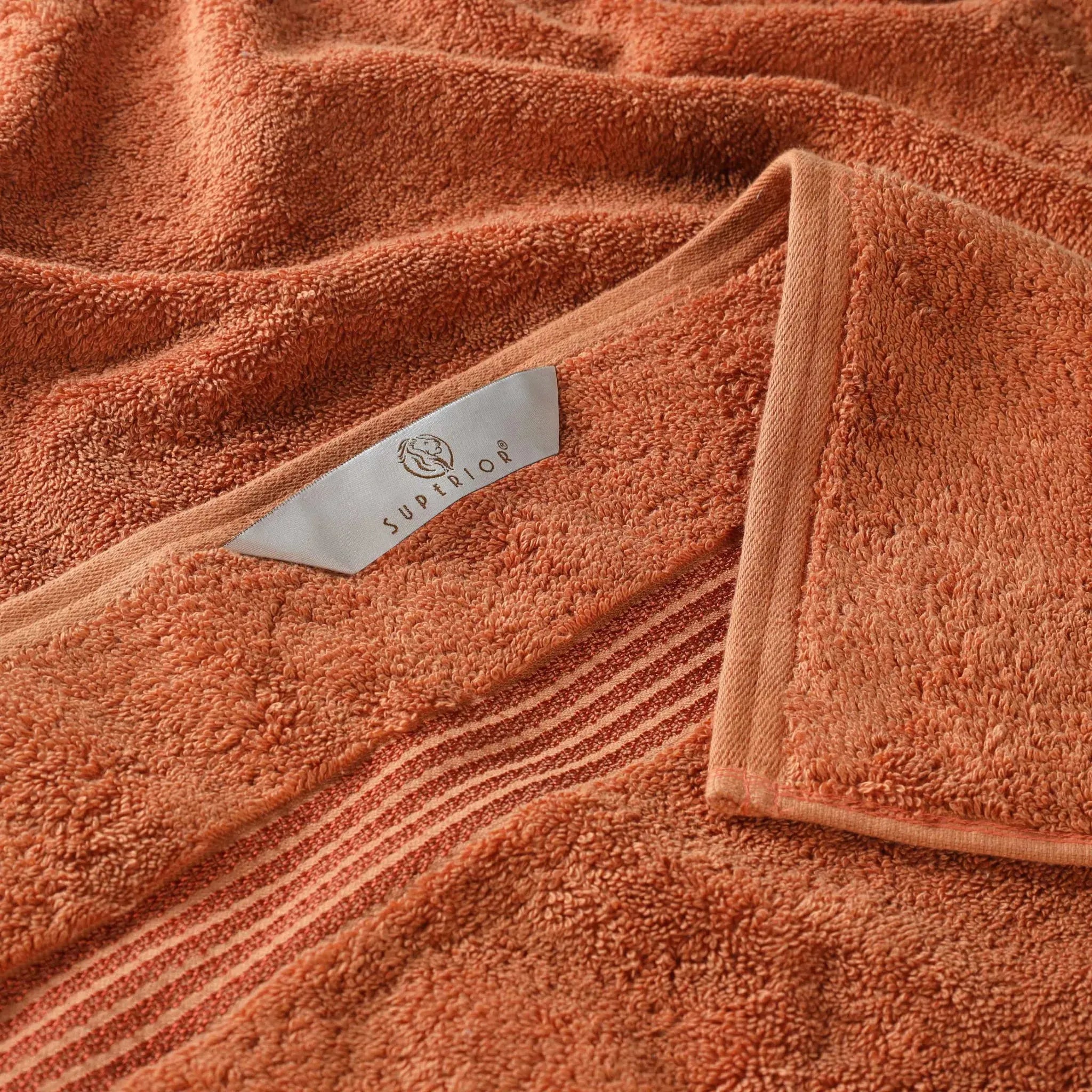 Egyptian Cotton Plush Absorbent Luxury Bath Towel Set of 4 - Egyptian Cotton Bath Towel by Superior Brand