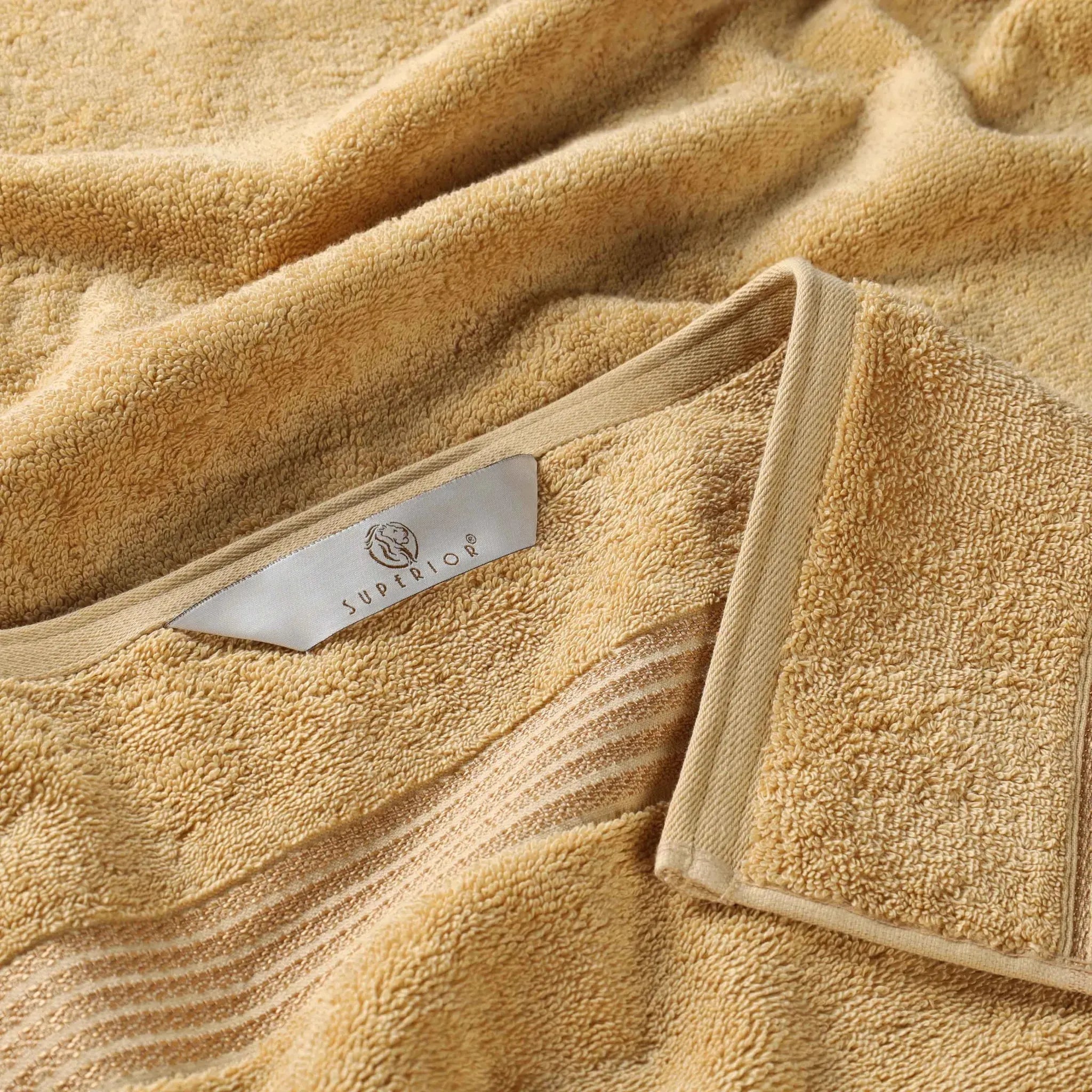 Egyptian Cotton Heritage Plush Towel Set 3 Piece - Egyptian Cotton Towel Set by Superior Brand