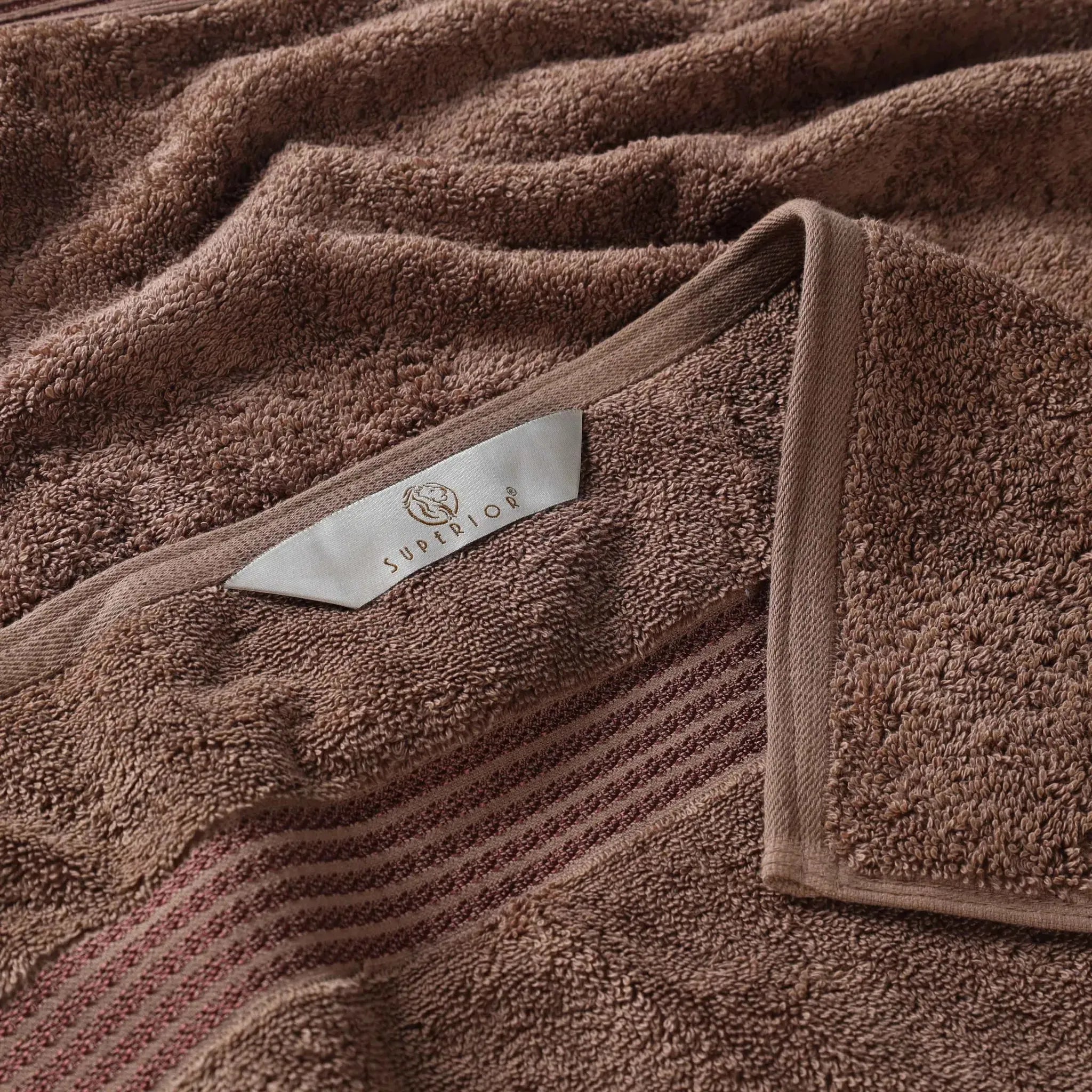 Egyptian Cotton Heritage Plush Towel Set 3 Piece - Egyptian Cotton Towel Set by Superior Brand