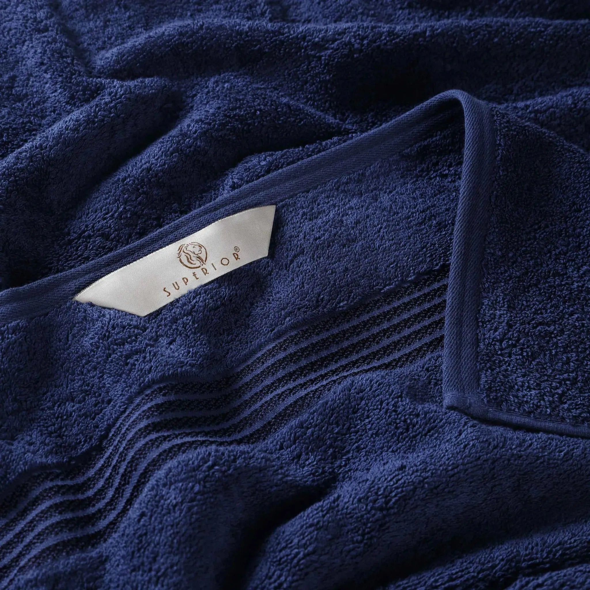 Egyptian Cotton Heritage Plush Towel Set 3 Piece - Egyptian Cotton Towel Set by Superior Brand