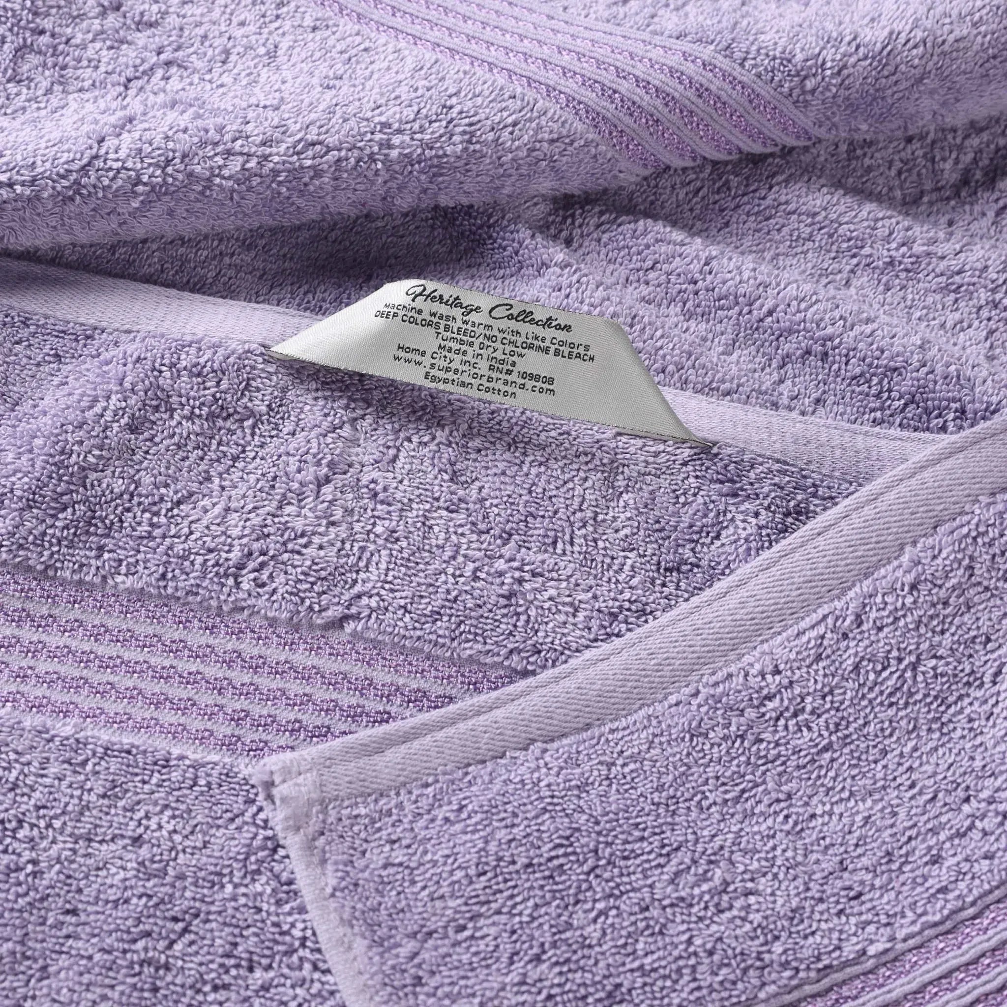 Egyptian Cotton Heritage Plush Towel Set 3 Piece - Egyptian Cotton Towel Set by Superior Brand