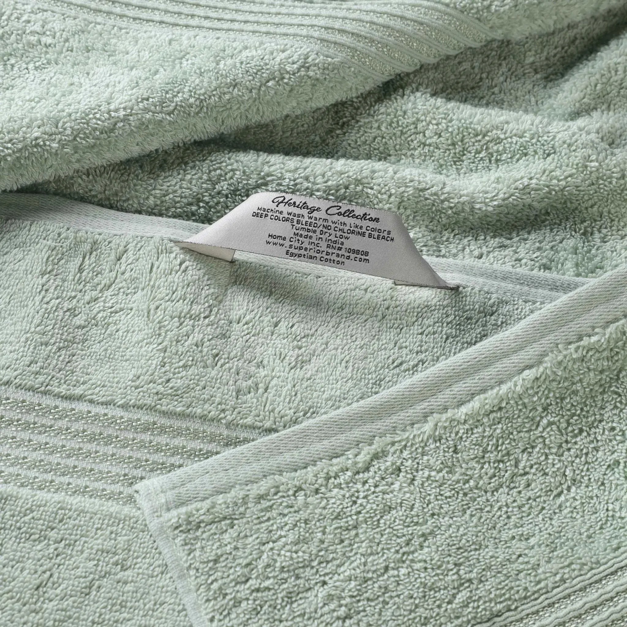 Egyptian Cotton Heritage Plush Towel Set 3 Piece - Egyptian Cotton Towel Set by Superior Brand