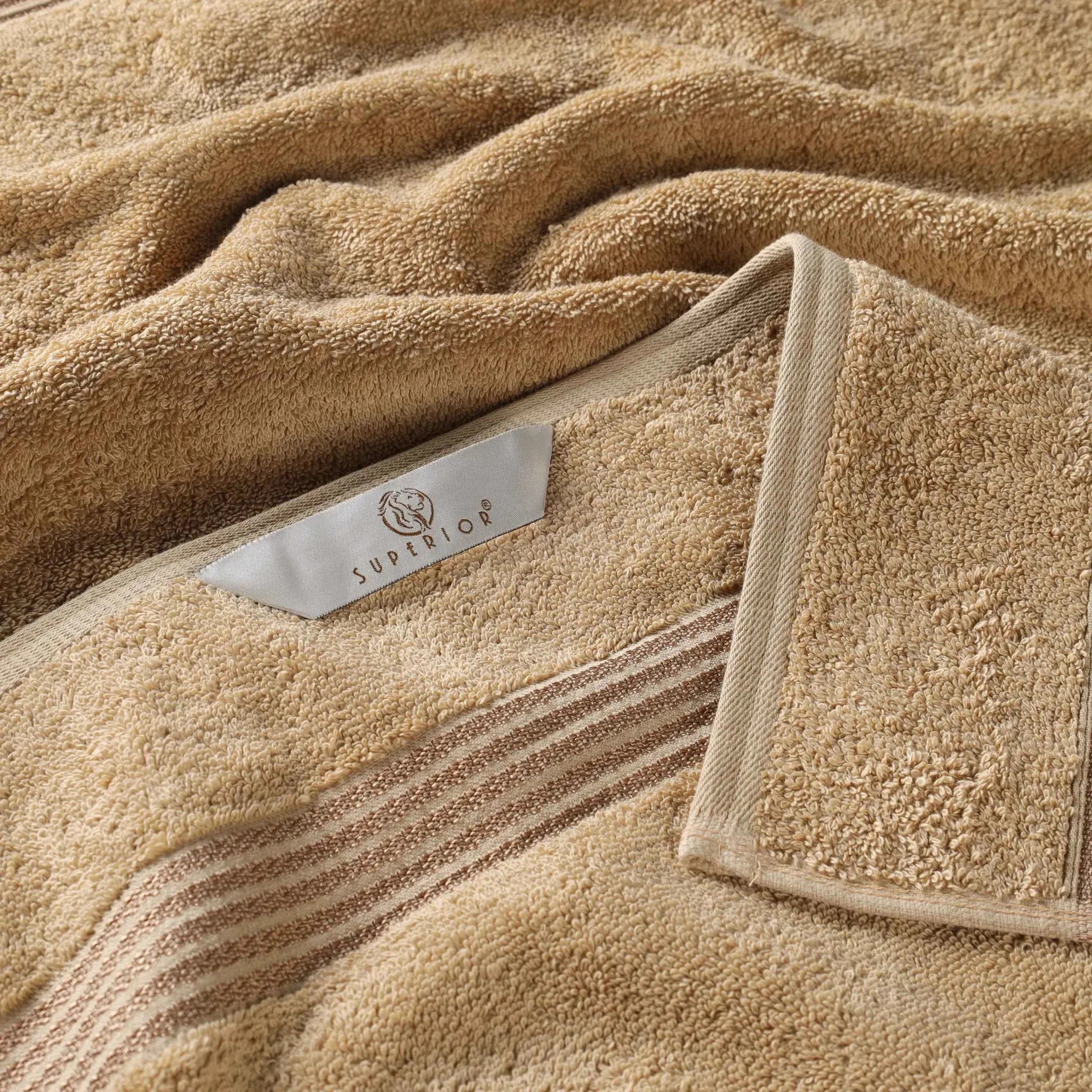 Egyptian Cotton Plush Absorbent Luxury Bath Towel Set of 4 - Egyptian Cotton Bath Towel by Superior Brand