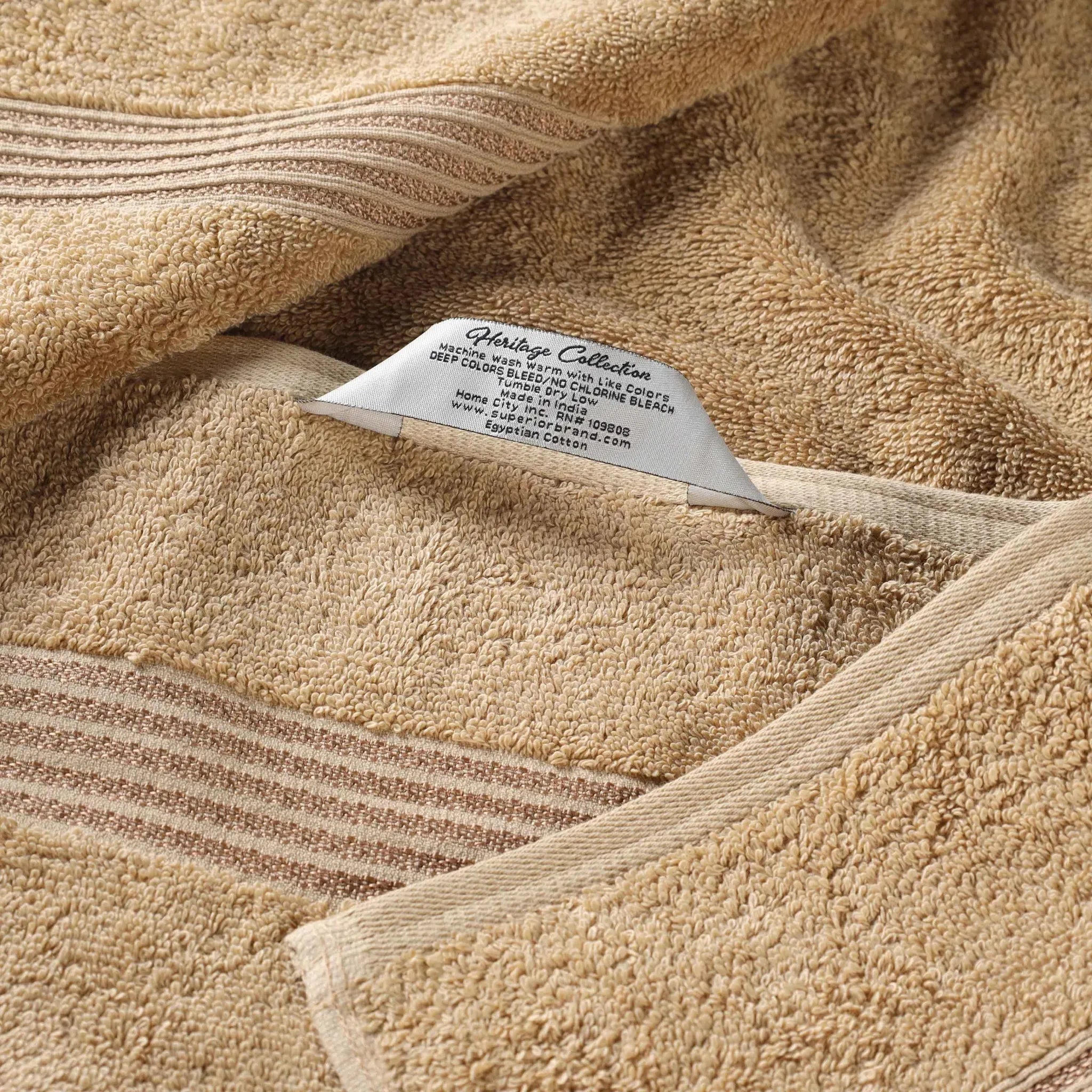 Egyptian Cotton Plush Absorbent Luxury Bath Towel Set of 4 - Egyptian Cotton Bath Towel by Superior Brand