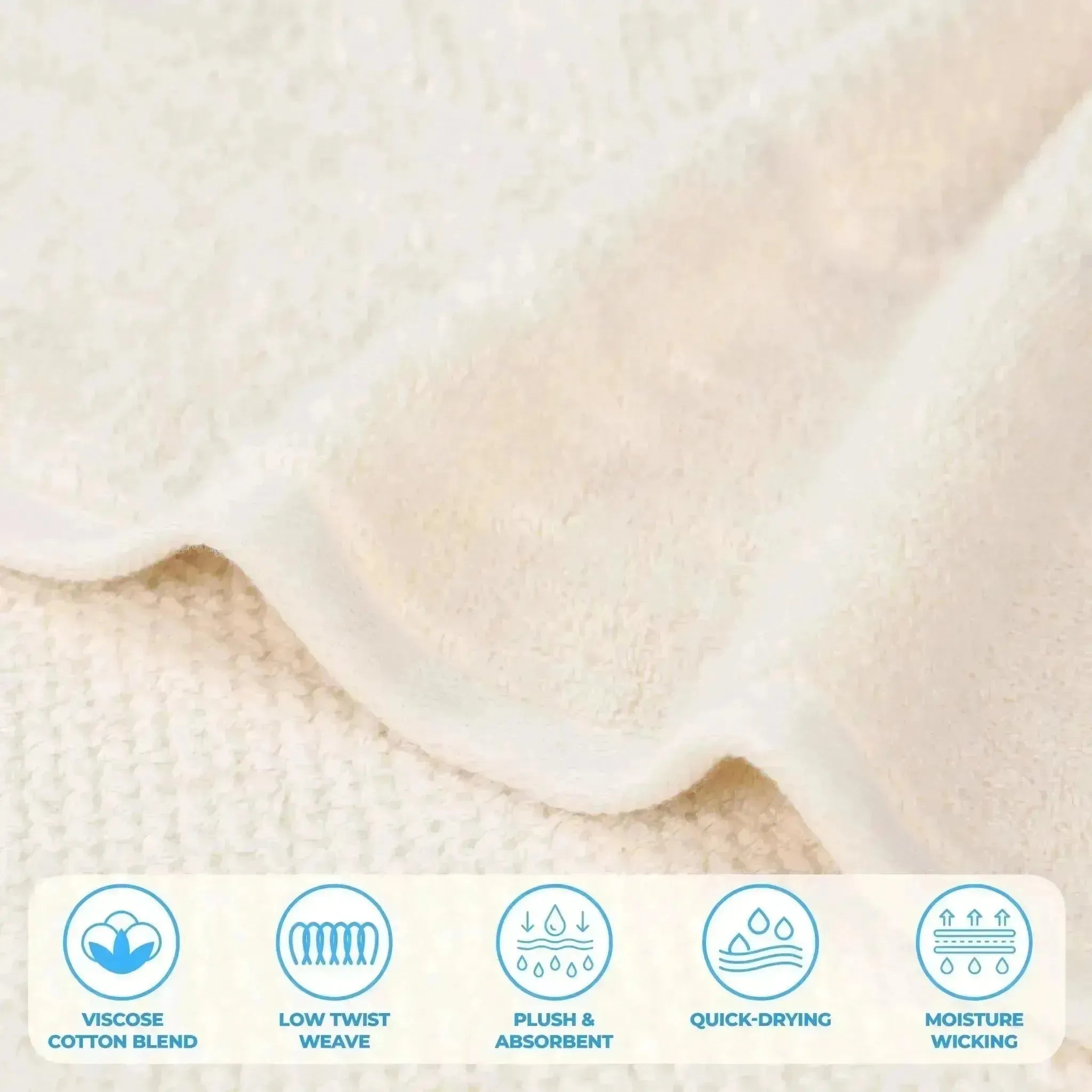 Mile Smart Twist Viscose Cotton Blend Solid Bath Sheets, Set of 2 - Bath Sheet by Superior Brand
