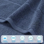 Mile Smart Twist Viscose Cotton Blend Solid Bath Sheets, Set of 2 - Bath Sheet by Superior Brand