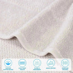 Mile Smart Twist Viscose Cotton Blend Solid Bath Sheets, Set of 2 - Bath Sheet by Superior Brand