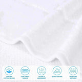 Mile Smart Twist Viscose Cotton Blend Solid Bath Sheets, Set of 2 - Bath Sheet by Superior Brand