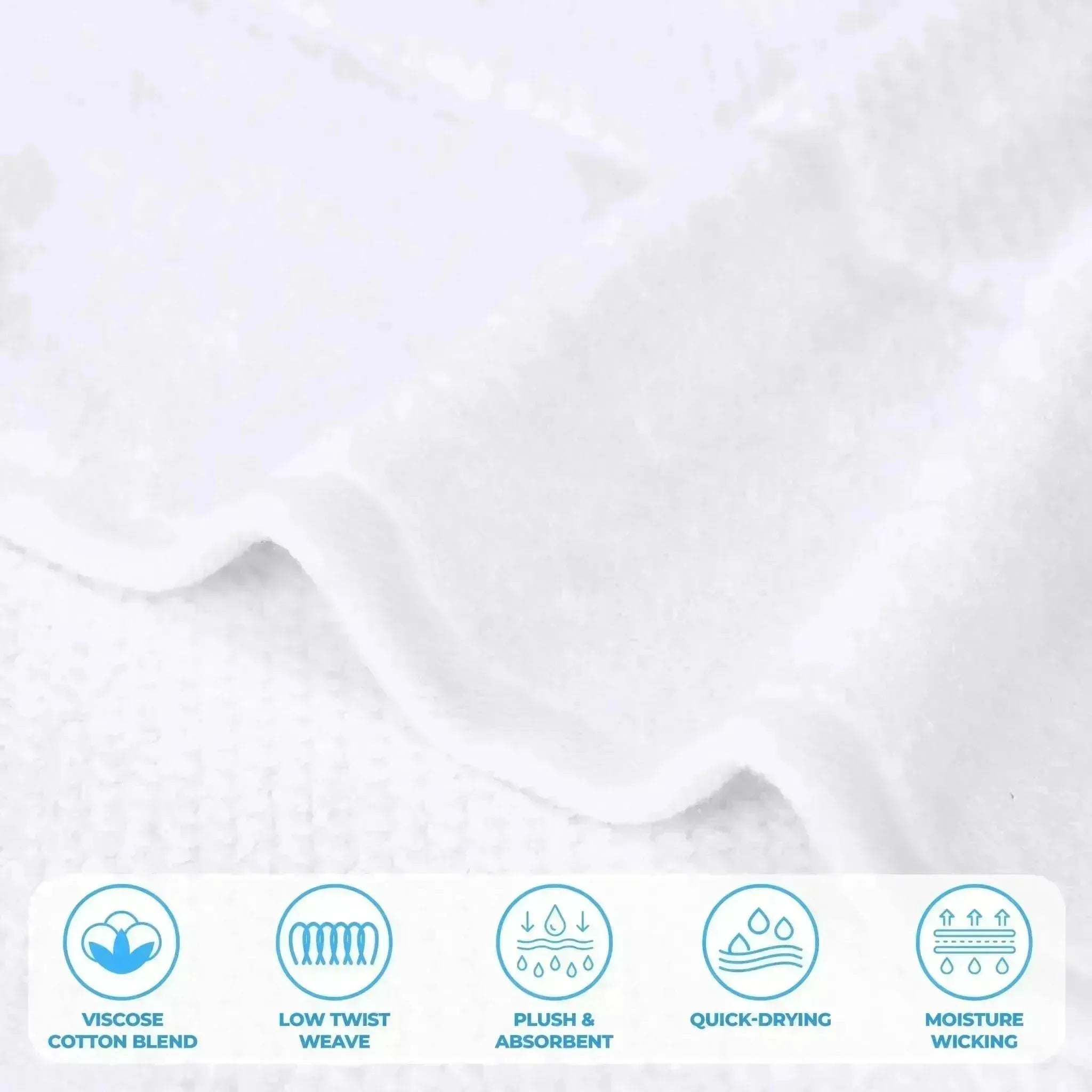 Mile Smart Twist Viscose Cotton Blend Solid Bath Sheets, Set of 2 - Bath Sheet by Superior Brand