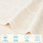 Milo Smart Twist Viscose Cotton Blend Ribbed Bath Sheets, Set of 2 - Bath Sheet by Superior Brand
