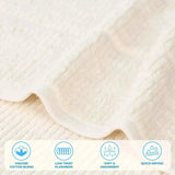 Milo Smart Twist Viscose Cotton Blend Ribbed Bath Sheets, Set of 2 - Bath Sheet by Superior Brand