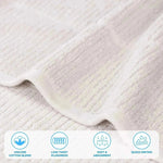 Milo Smart Twist Viscose Cotton Blend Ribbed Bath Sheets, Set of 2 - Bath Sheet by Superior Brand